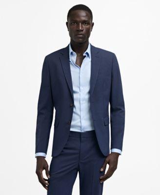 Mango Mens Super Slim-Fit Stretch Fabric Suit Blazer Product Image