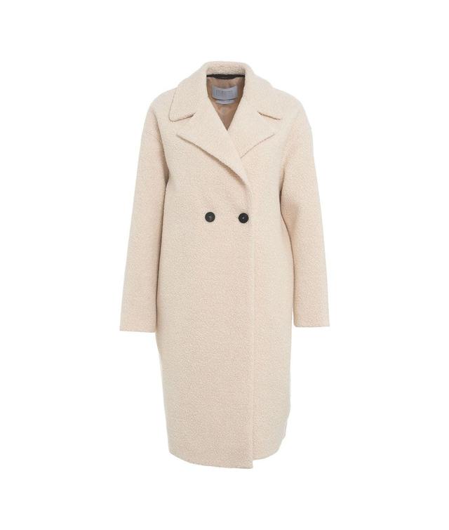 Faux wool coat in bouclè Product Image