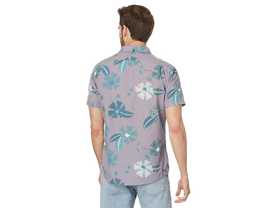 VISSLA Tribal Tropics Eco Short Sleeve Woven (Dusty Lilac) Men's Clothing Product Image