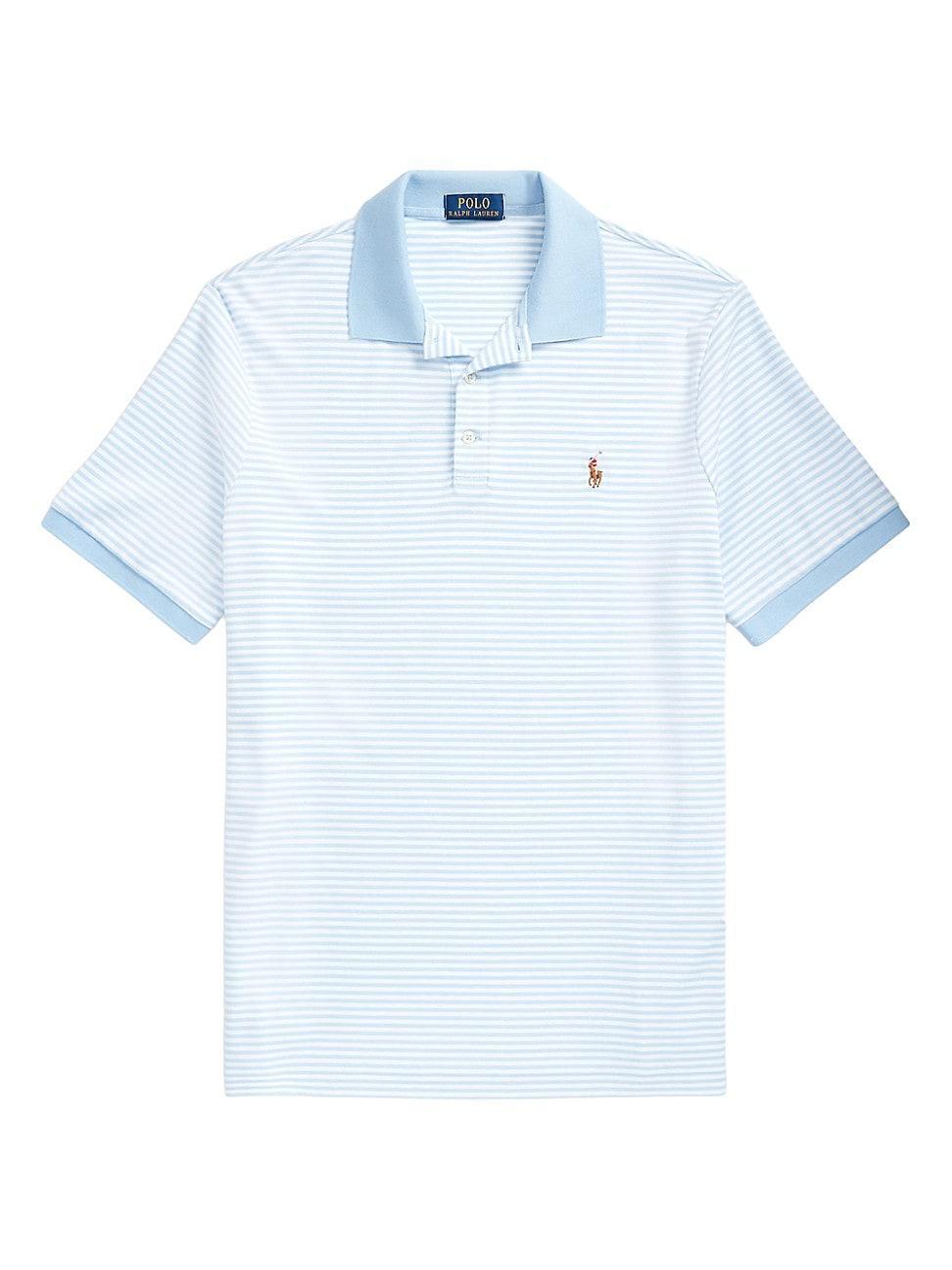 Mens Striped Polo Shirt Product Image