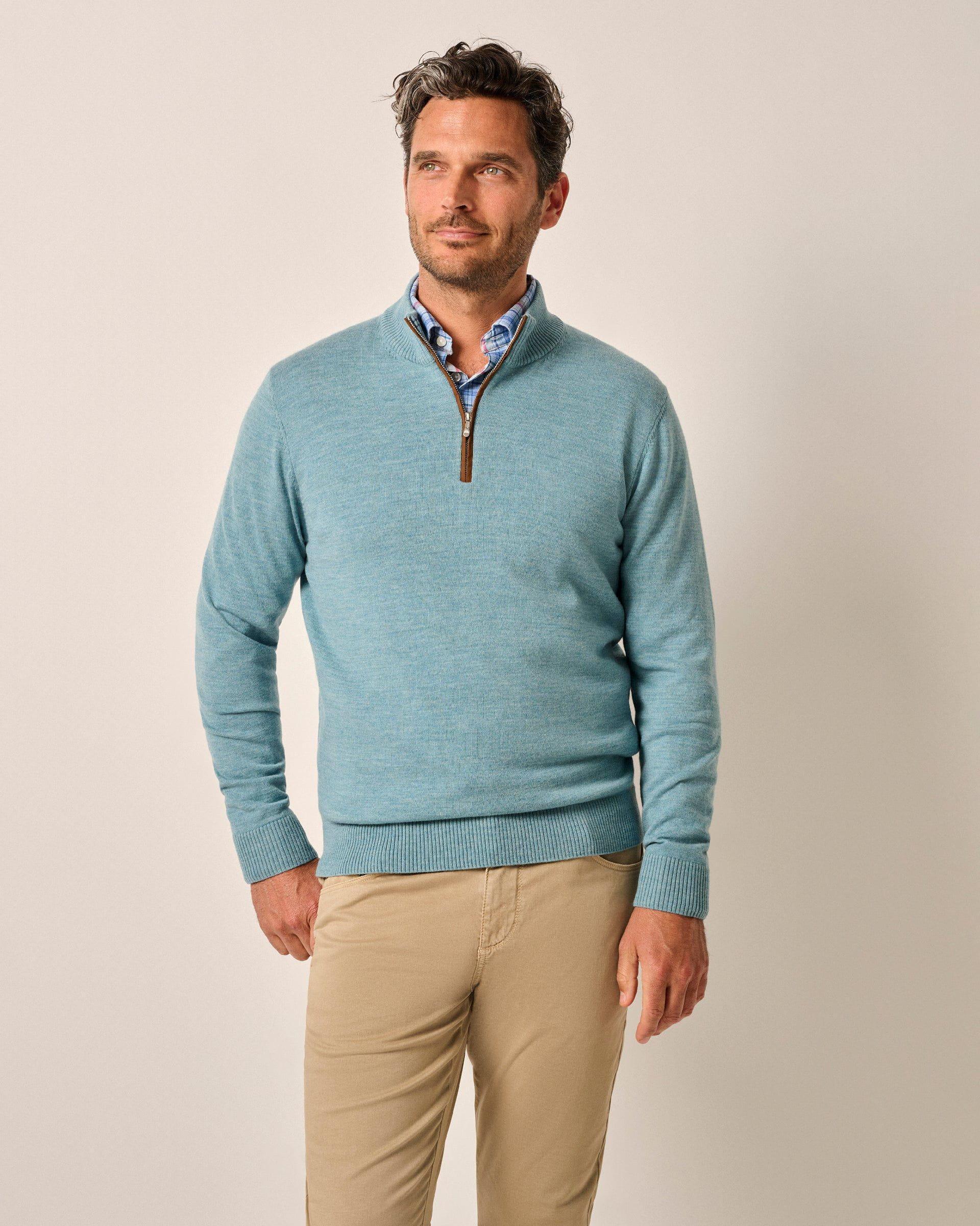 Raynor Merino 1/4 Zip Sweater Male Product Image