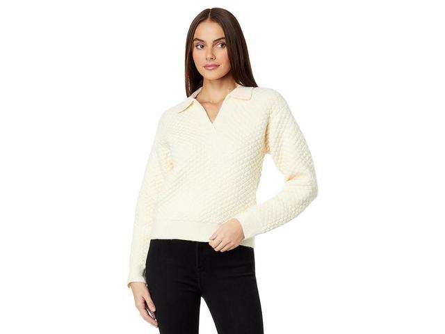 English Factory Textured V-Neck Sweater Product Image