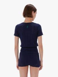 POINTELLE CAP SLEEVE TOP in blue | JW Anderson US  Product Image