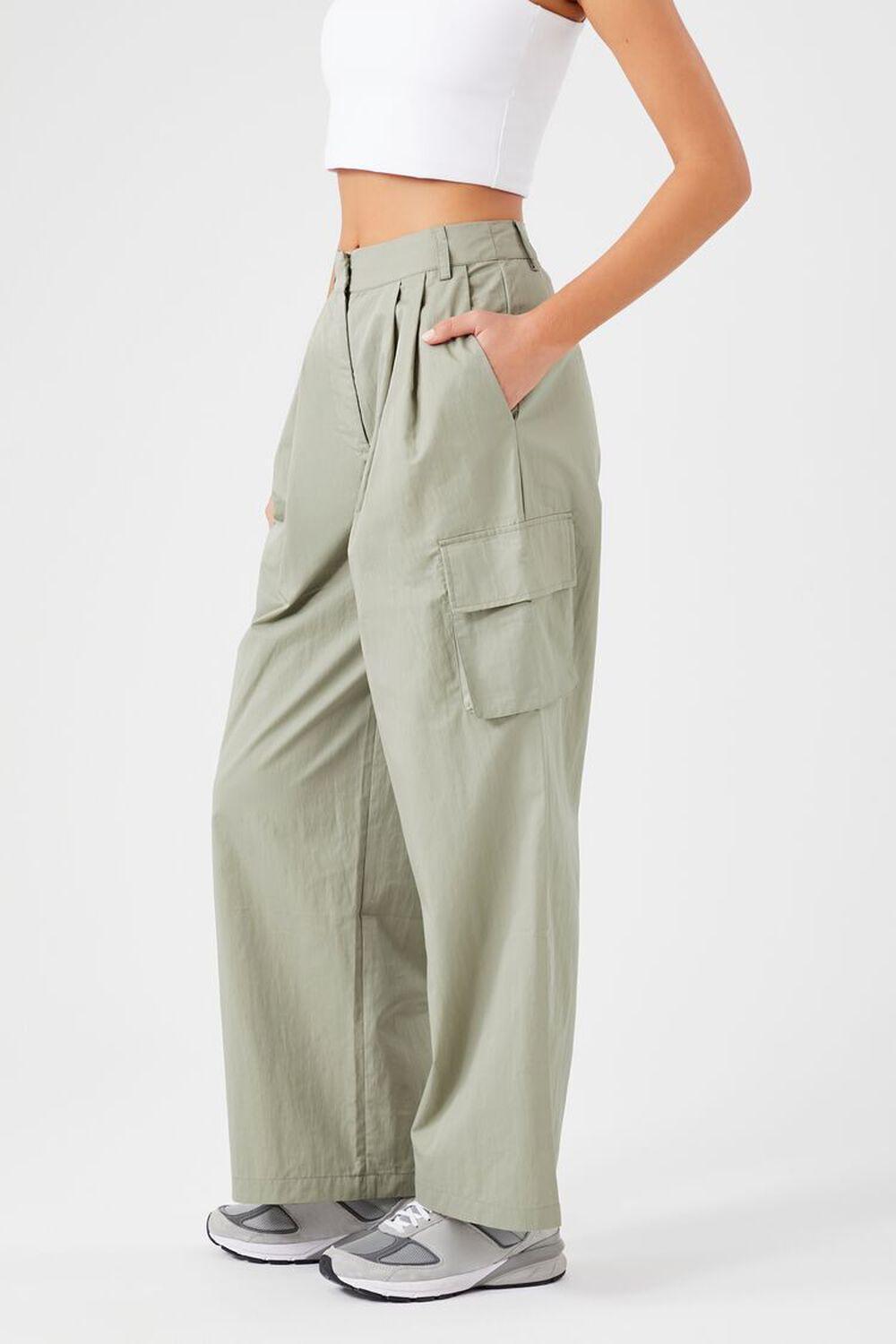 Wide-Leg Cargo Pants | Forever 21 Product Image