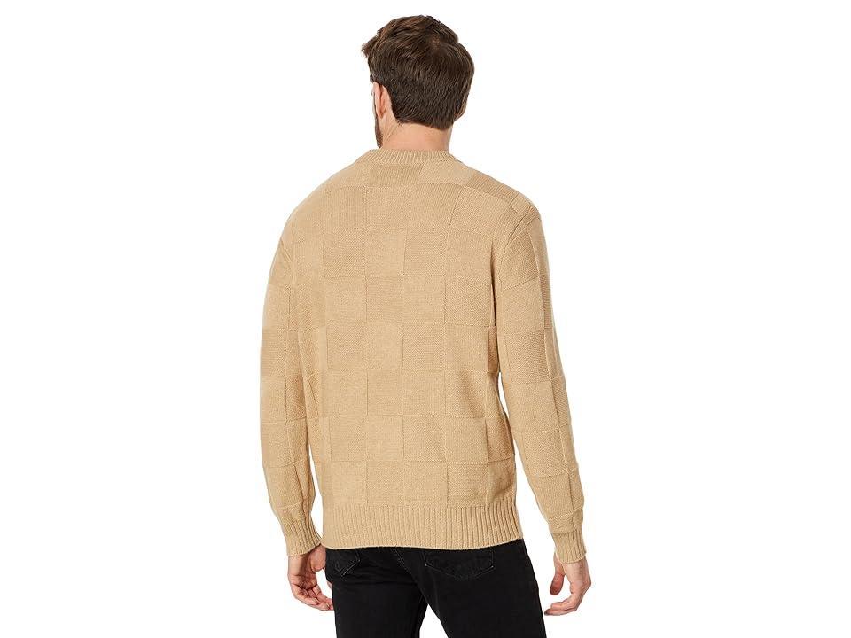 Madewell Check Crew (Heather Sand) Men's Clothing Product Image