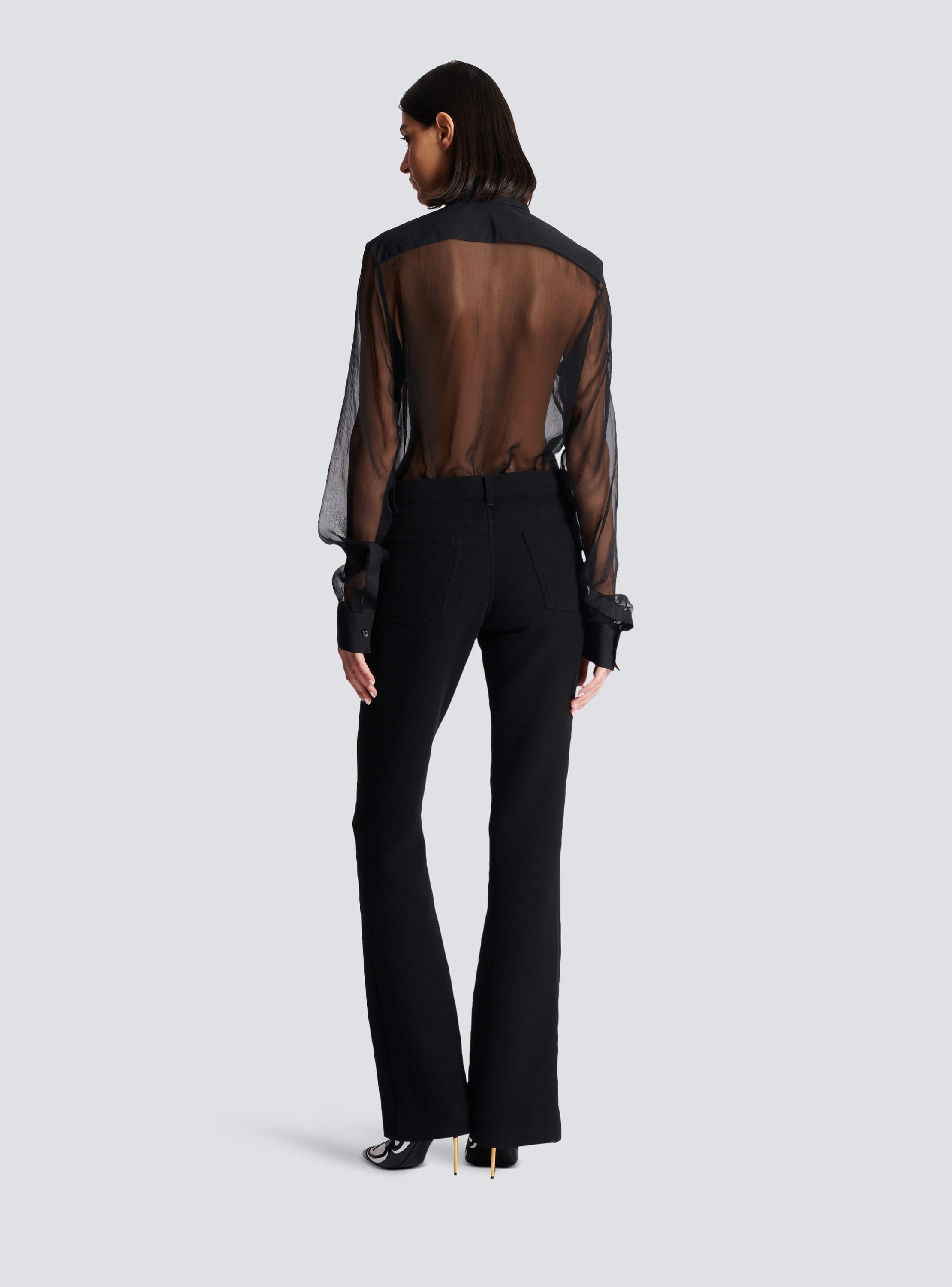 Bootcut crepe trousers Product Image