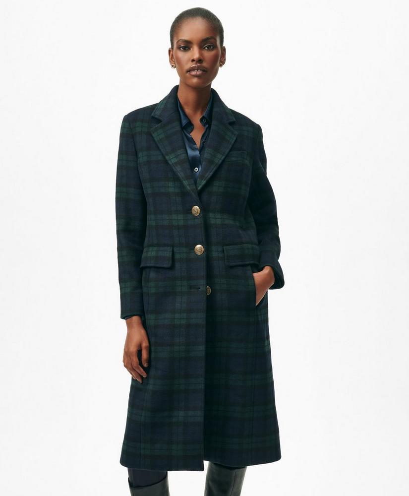 Black Watch Dress Coat in Wool Blend Product Image