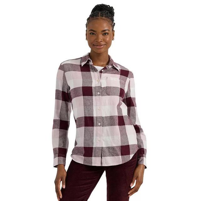 Womens Lee Legendary All Purpose Shirt Velvet Red Check Product Image