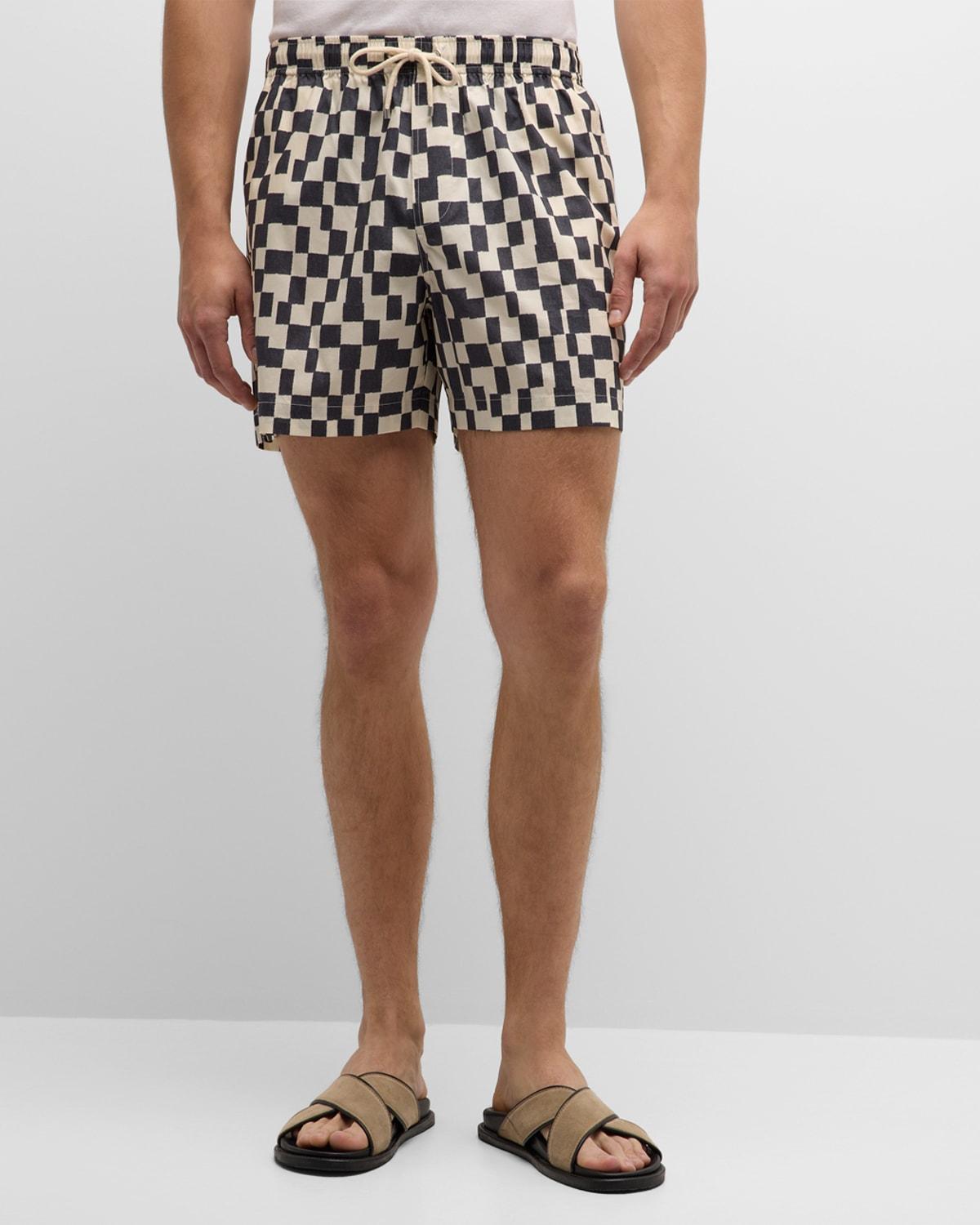 Mens Vintage-Print Shorts Product Image