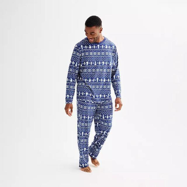 Mens Jammies For Your Families Pajama Top & Pajama Bottoms Set Product Image