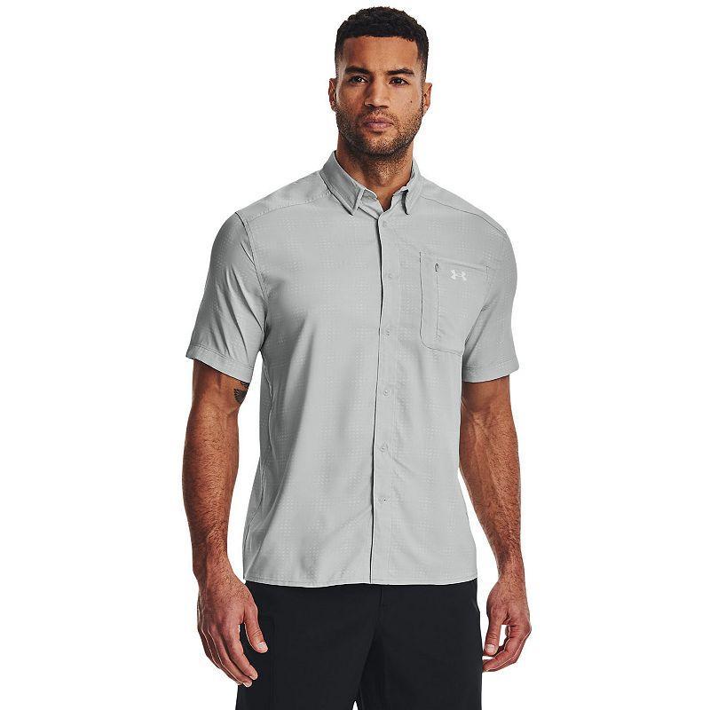 Mens Under Armour UPF 50 Dockside Short Sleeve Button-Down Shirt Product Image