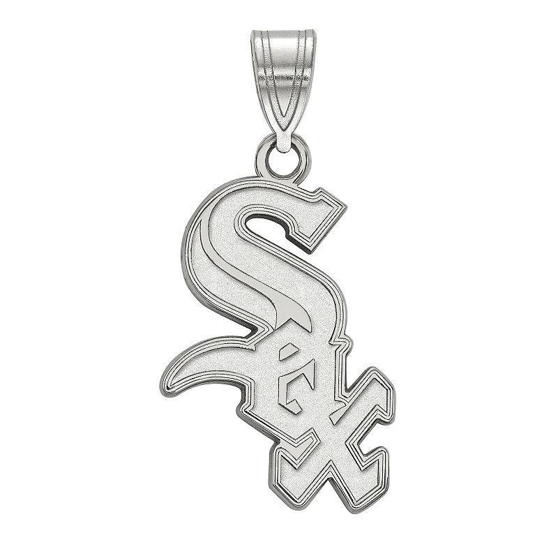 LogoArt 14k Gold Chicago White Sox Large Pendant, Womens 14k White Gold Product Image