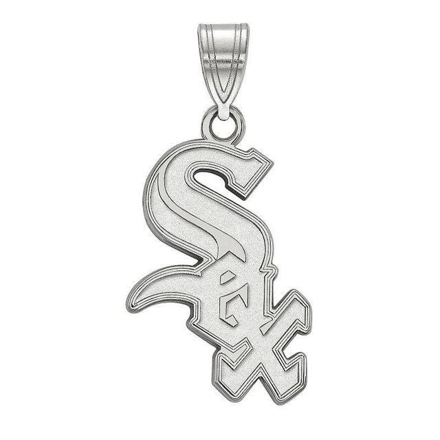 LogoArt 14k Gold Chicago White Sox Large Pendant, Womens 14k White Gold Product Image