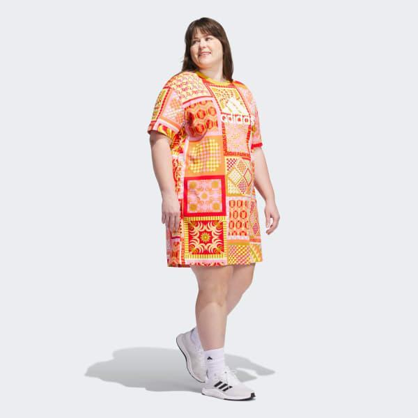 adidas x FARM Rio Slim Dress (Plus Size) Product Image