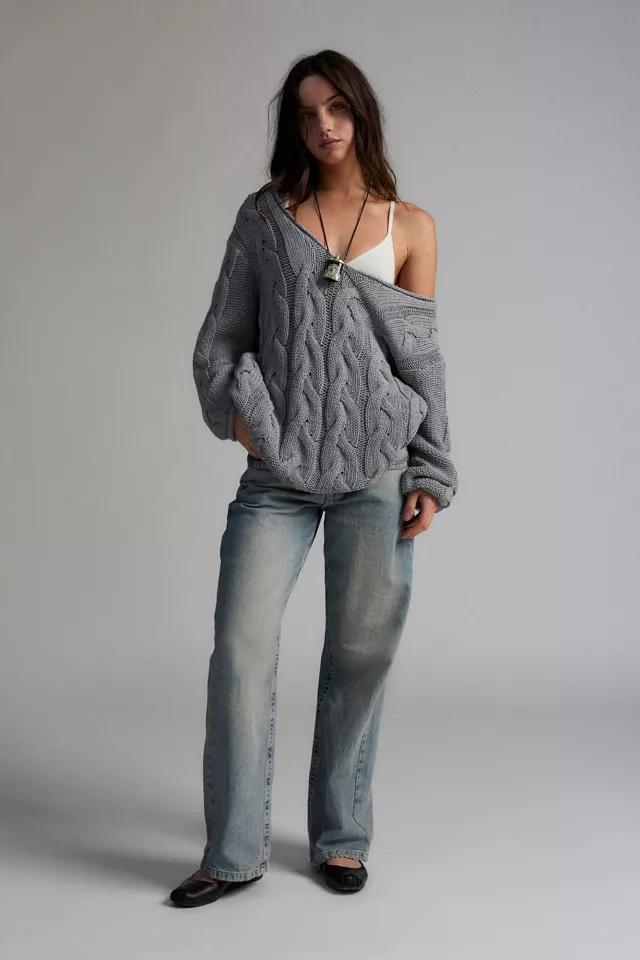 BDG Skylar Oversized Cable Knit Sweater Product Image