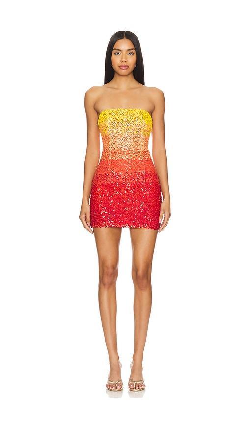 Lovers and Friends Carmela Sequin Mini Dress in Sunset Sequin Multi Product Image