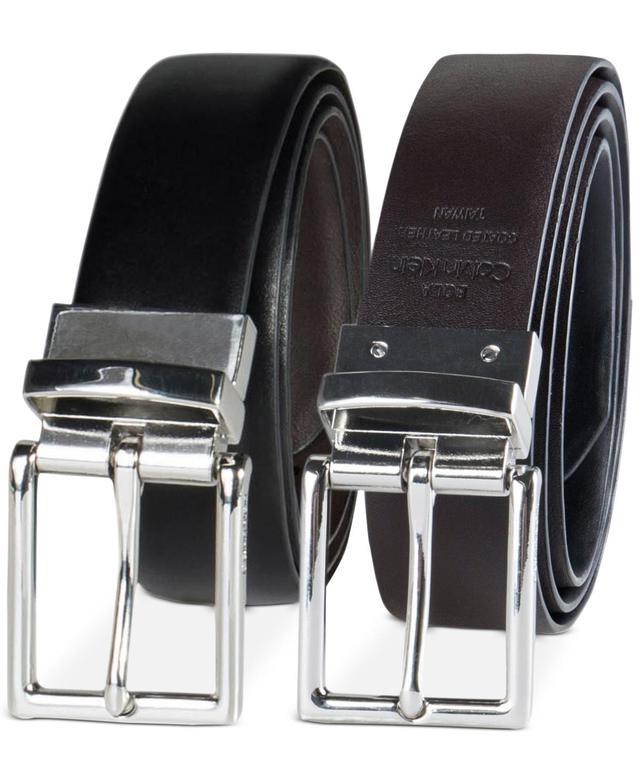 Calvin Klein Womens Reversible Leather Pant Belt - Black Product Image