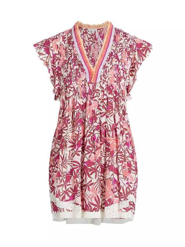 Sasha Fringe-Trimmed Floral Minidress Product Image