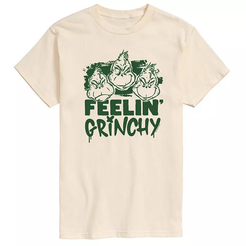 Mens Dr. Seuss Feelin Grinchy Graphic Tee Ivory Product Image