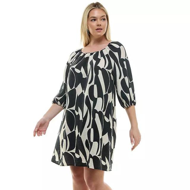 Plus Size Luxology Raglan Sleeve Dress, Womens Product Image