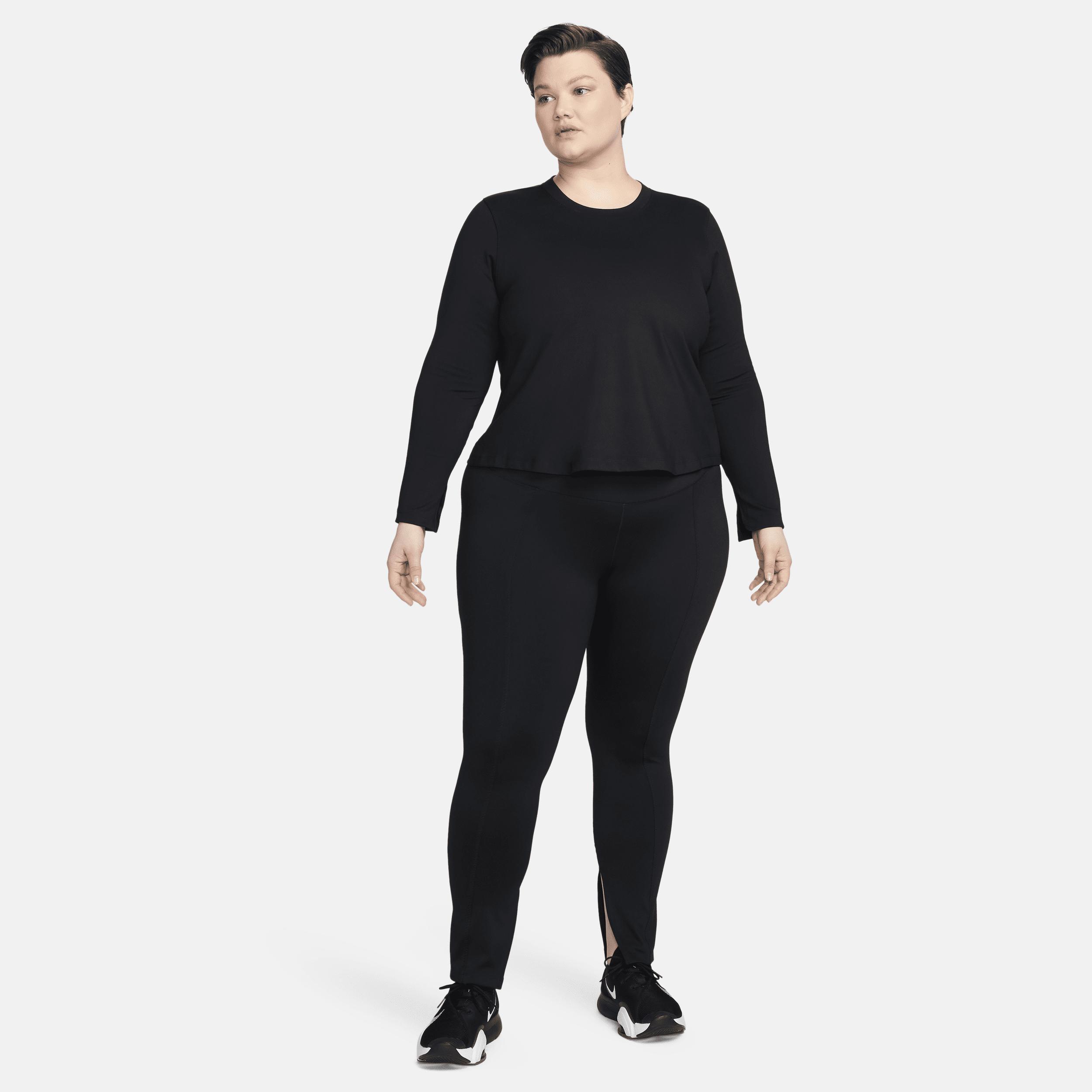 Nike Women's One Fitted Dri-FIT Long-Sleeve Top (Plus Size) Product Image