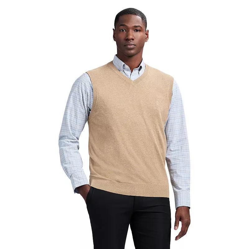 Mens IZOD Premium Essentials Solid V-Neck 12-Gauge Sweater Vest Product Image