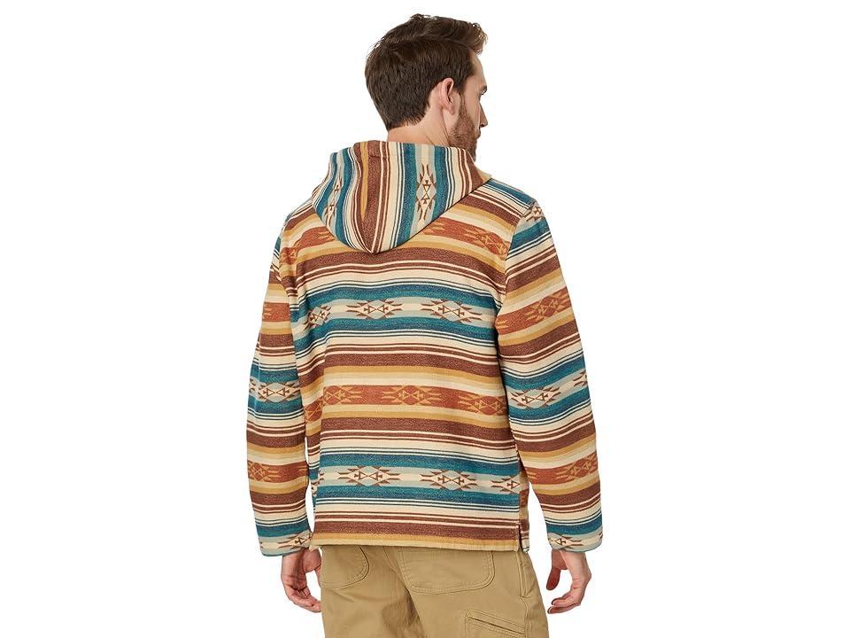 Pendleton Driftwood Hoody (Adobe/Green Stripe) Men's Sweatshirt Product Image