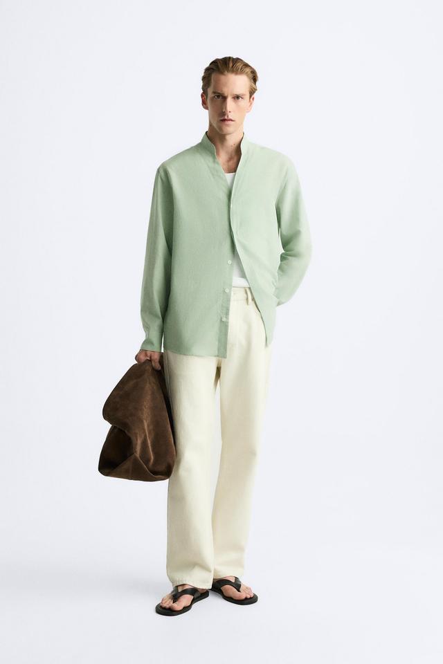 COTTON - LINEN BLEND SHIRT Product Image