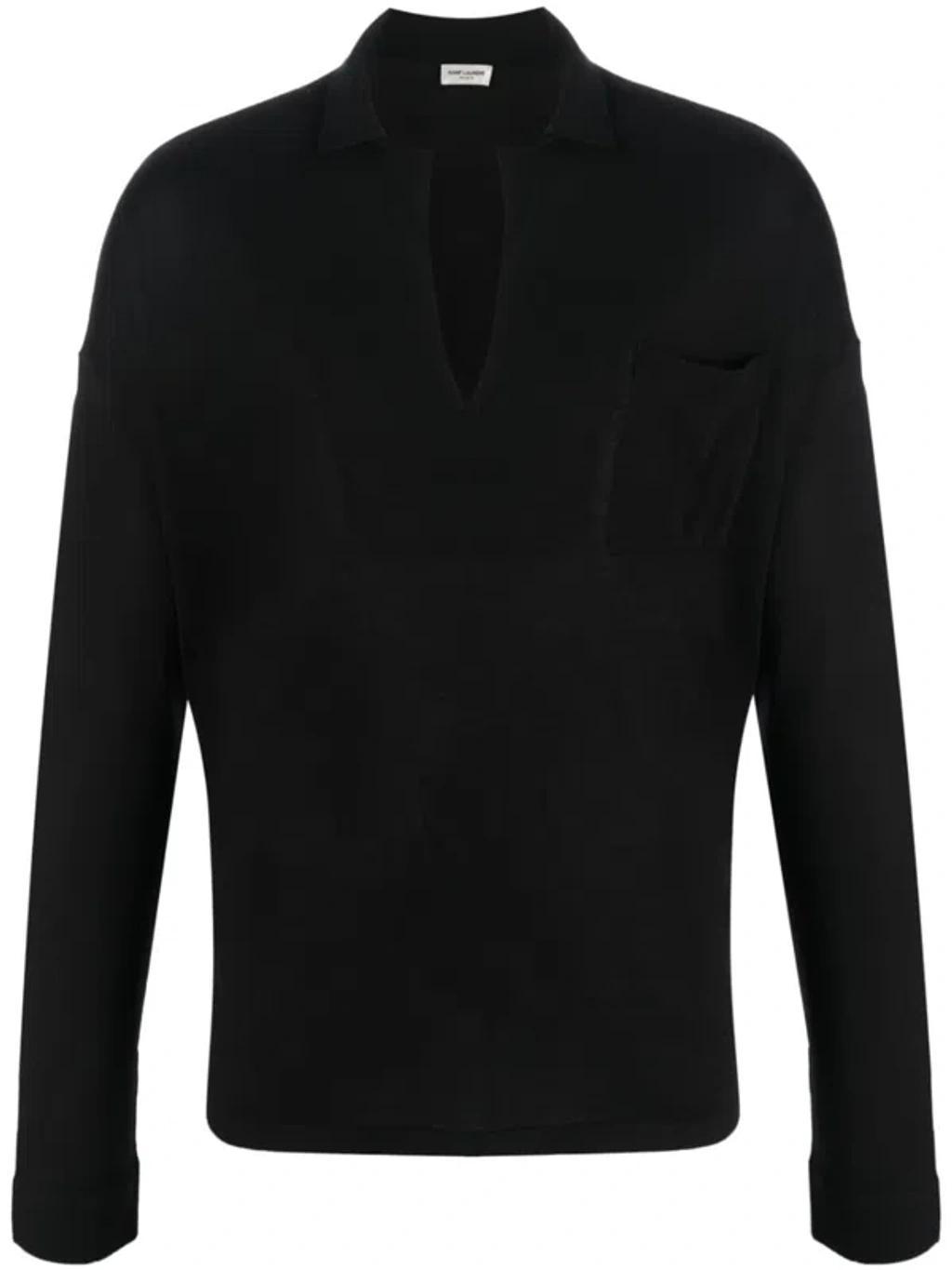 Men's Rich Wool-silk Sweatshirt In Noir Product Image