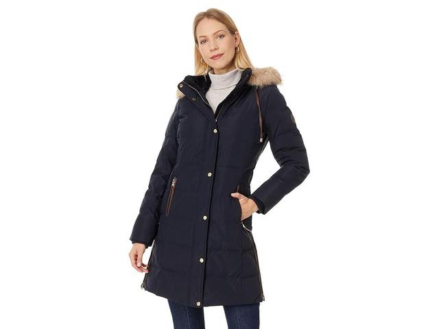 Lauren Ralph Lauren Heritage Puffer W Ff Trim Hood 35 (Dark ) Women's Coat Product Image