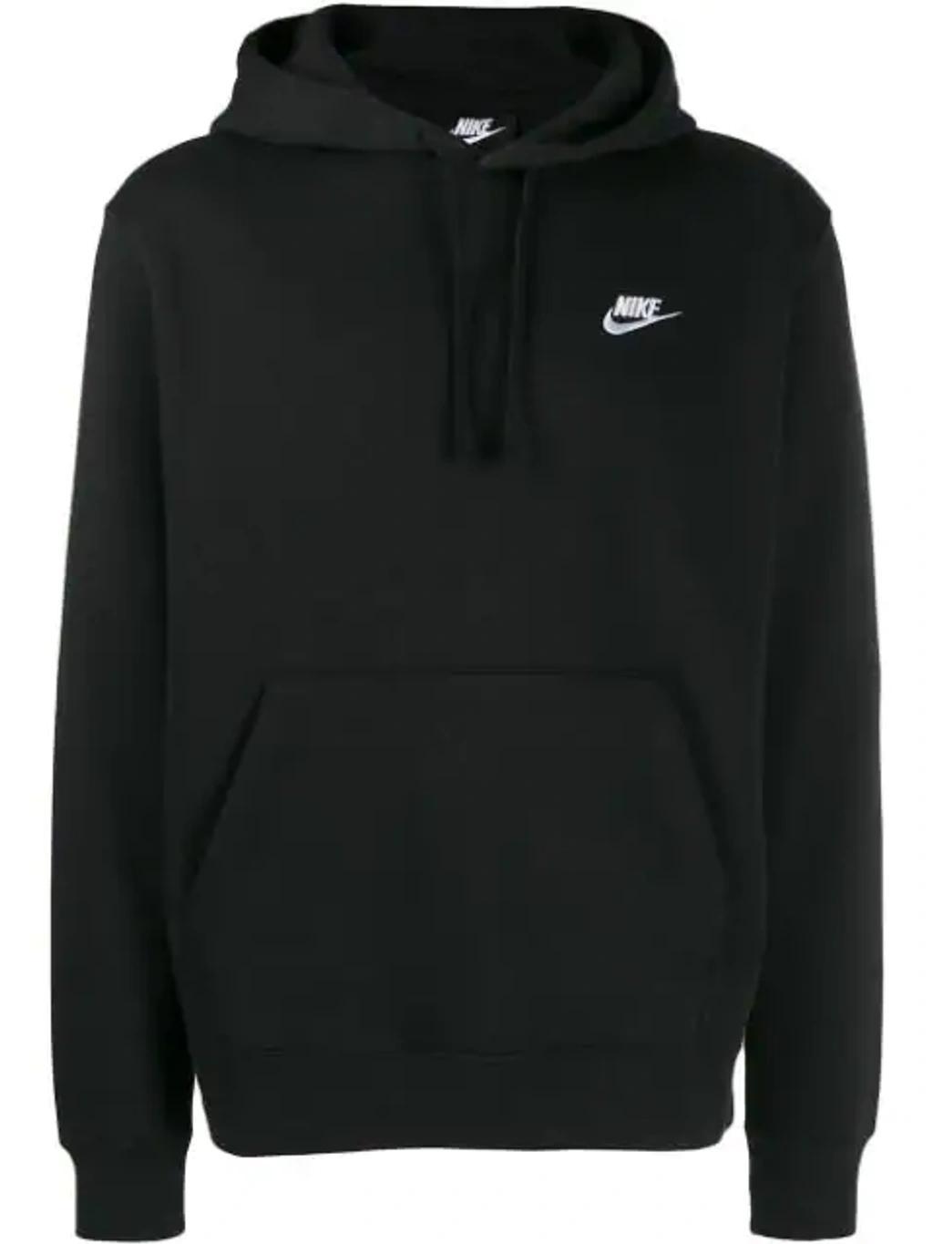 NIKE Embroidered Logo Hoodie In Black Product Image