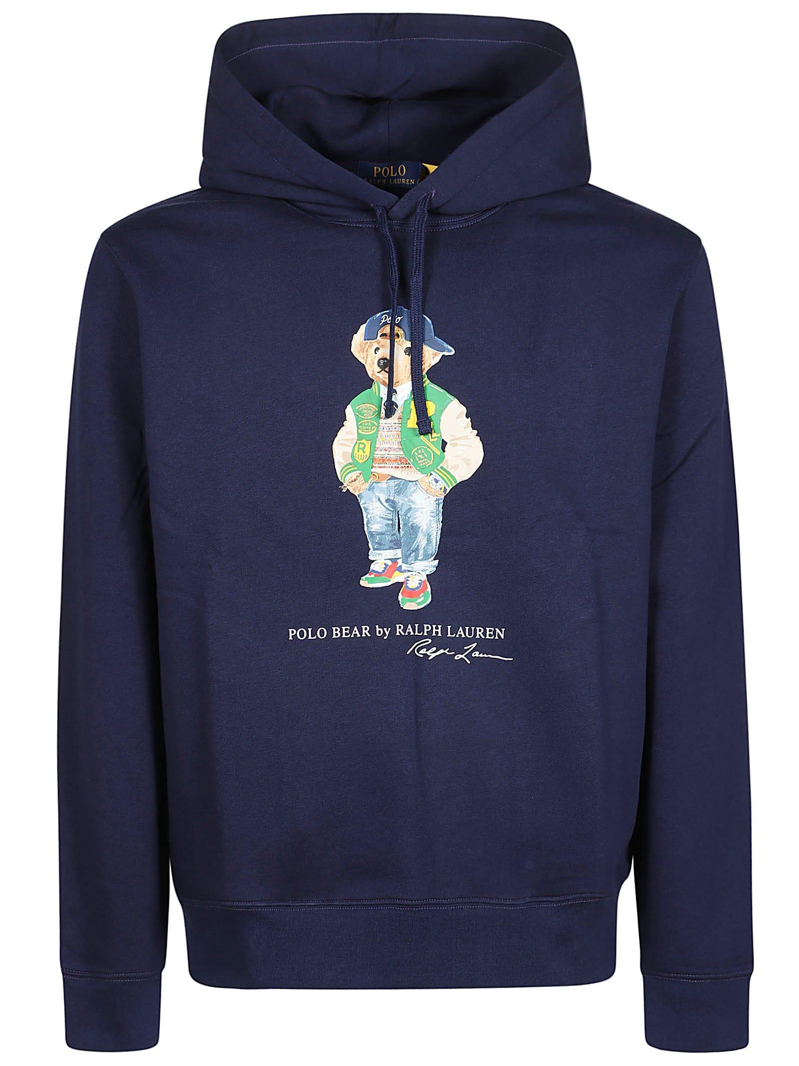 POLO RALPH LAUREN Bear Print Sweatshirt In Blue Product Image