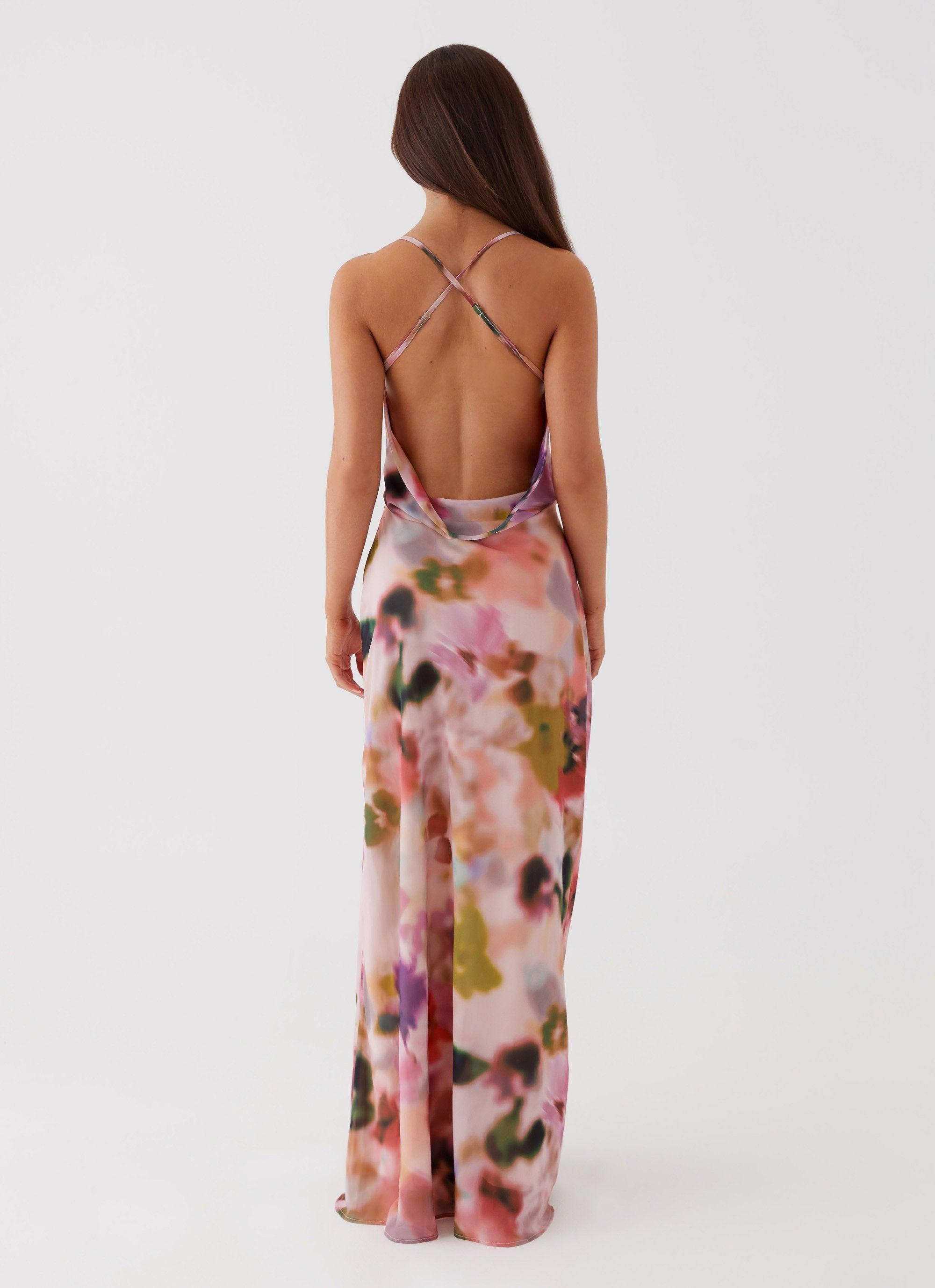 Abigail Cowl Maxi Dress - Mystic Meadow Product Image