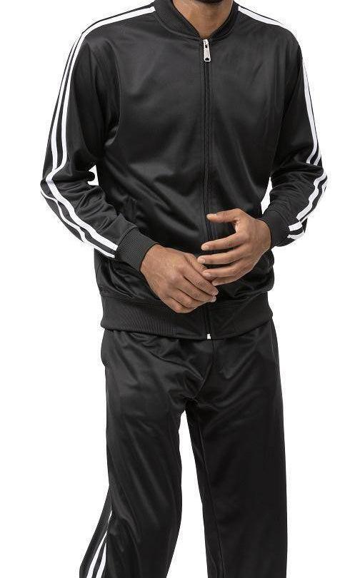 Men's Casual Jogging Set 2 Piece in Black Male product image