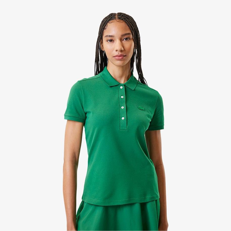 Women's L.12.D Slim Fit Stretch Mini Piqué Polo Product Image