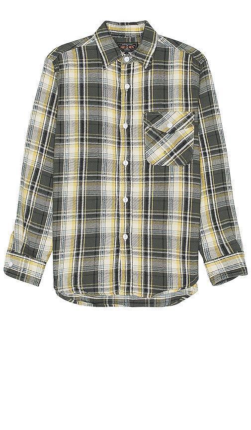 Beams Plus Guide Dobby Nel Check Shirt Size L, M, XL/1X. Product Image