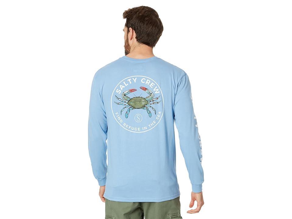 Salty Crew Crabber Premium Long Sleeve Tee (Marine ) Men's Clothing Product Image