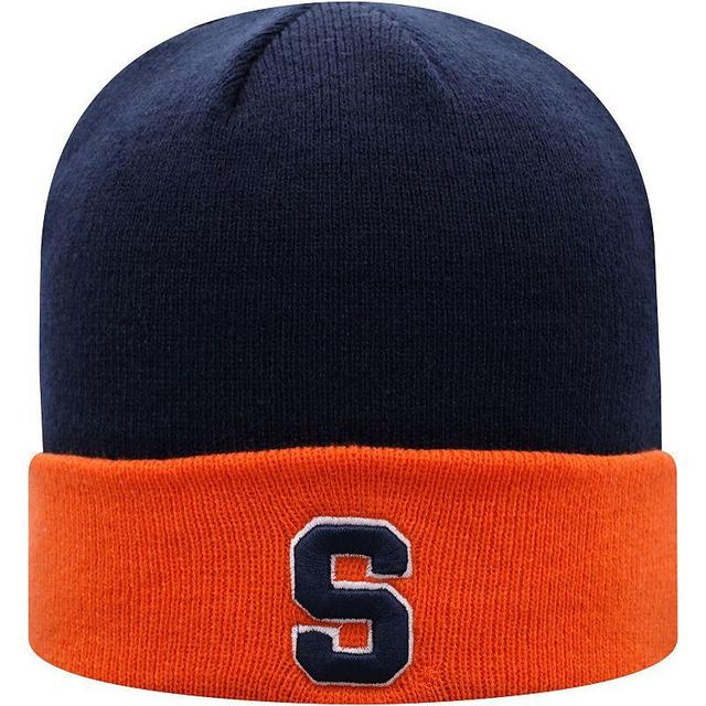 Mens Top of the World Navy/Orange Syracuse Orange Core 2-Tone Cuffed Knit Hat, Blue Product Image