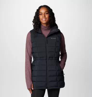 Columbia Womens Ardenwood Mid hooded Down Vest- Product Image