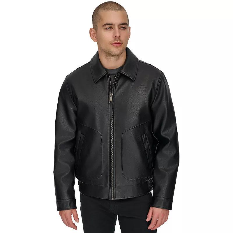 Mens Levis Faux Leather Vintage Bomber Jacket Product Image