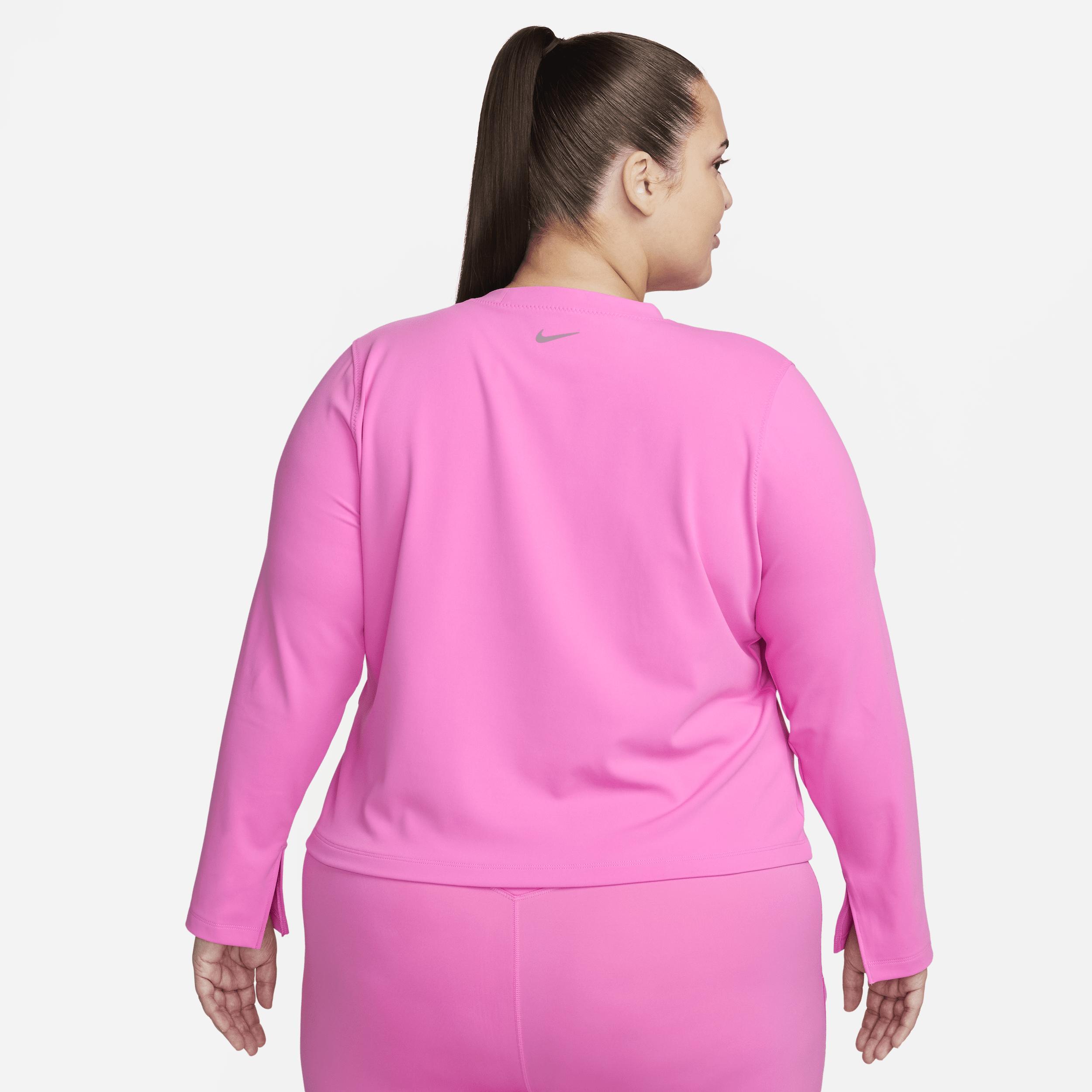 Nike Women's One Fitted Dri-FIT Long-Sleeve Top (Plus Size) Product Image