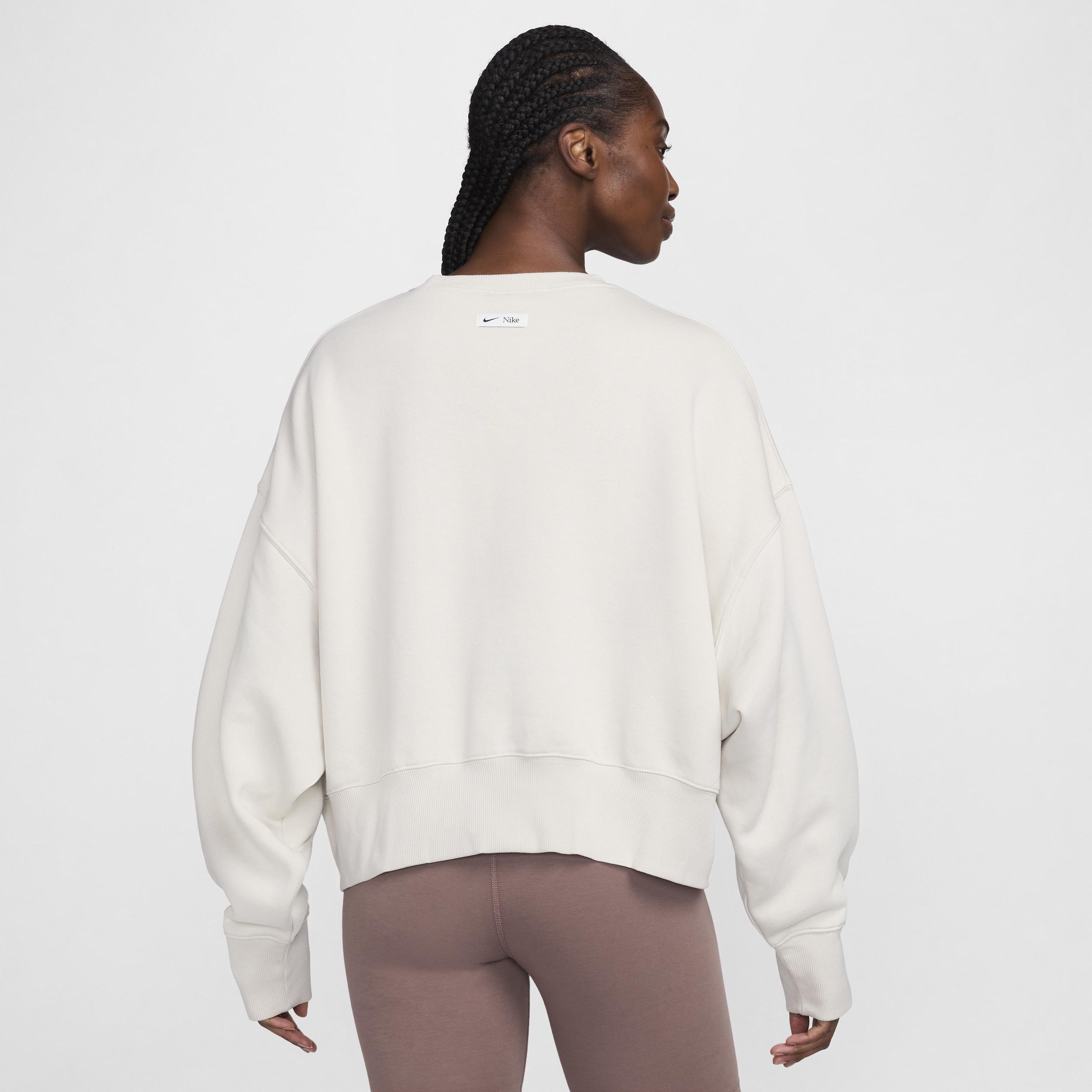 Women's Nike Sportswear Phoenix Fleece Oversized Cropped Crew-Neck Sweatshirt Product Image