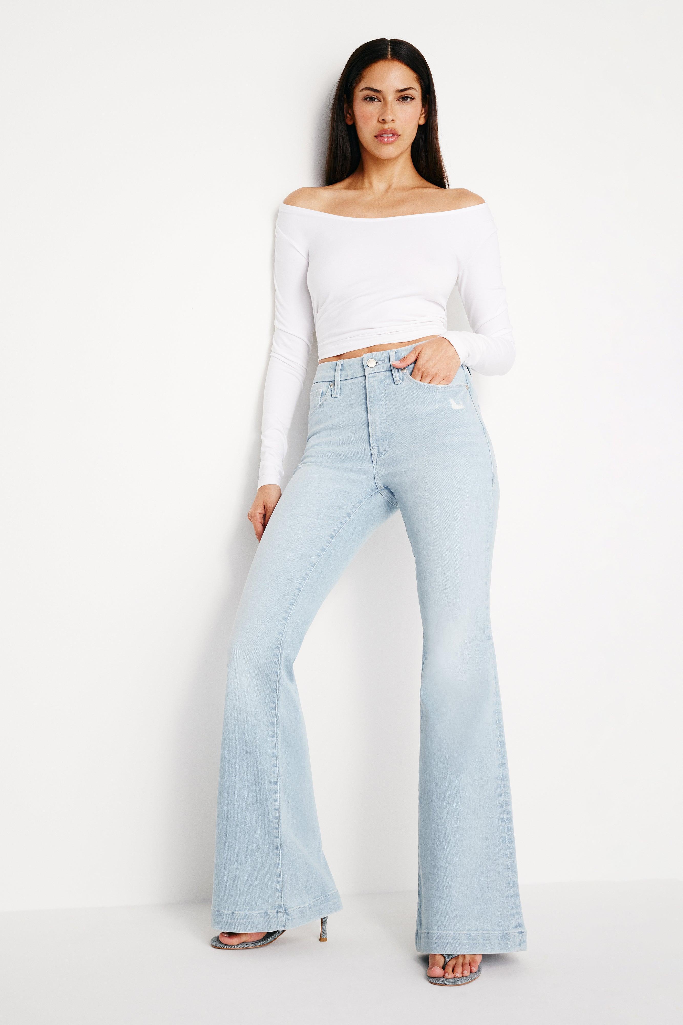 ALWAYS FITS GOOD LEGS FLARE JEANS | INDIGO657 Product Image