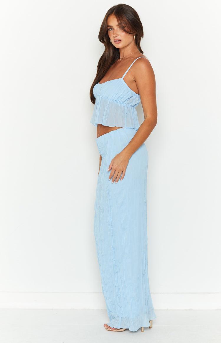 The Moment Blue Maxi Skirt Product Image