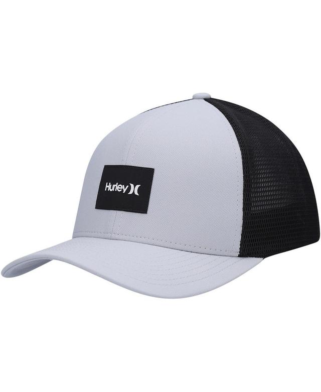 Mens Hurley Gray Warner Trucker Snapback Hat Product Image