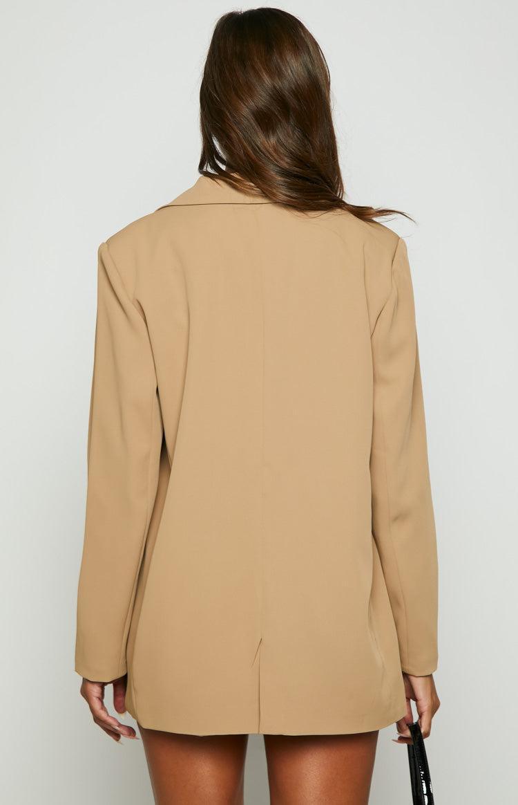 Logan Tan Oversized Blazer Product Image