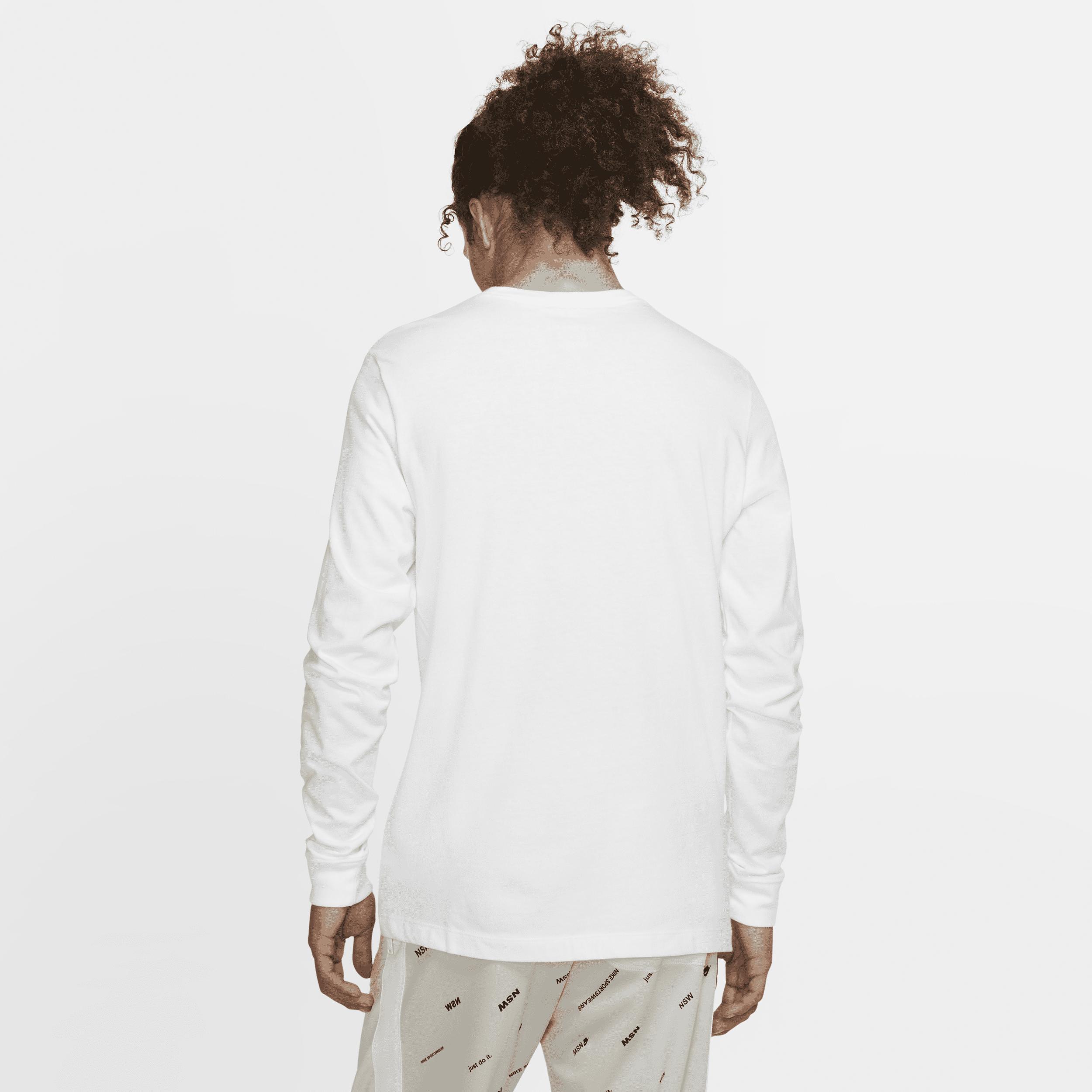 NIKE Men's Sportswear Long-sleeve Logo T-shirt In White Product Image