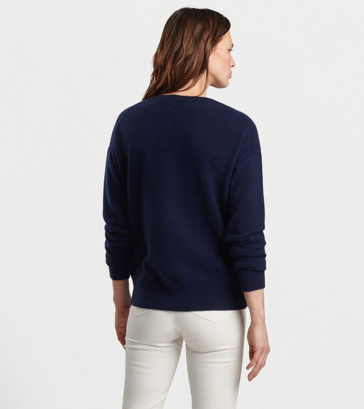 Women's Artisan Crafted Cashmere V-Neck Sweater Product Image