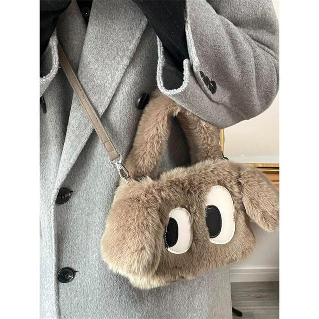 Top Handle Cartoon Fluffy Crossbody Bag Product Image