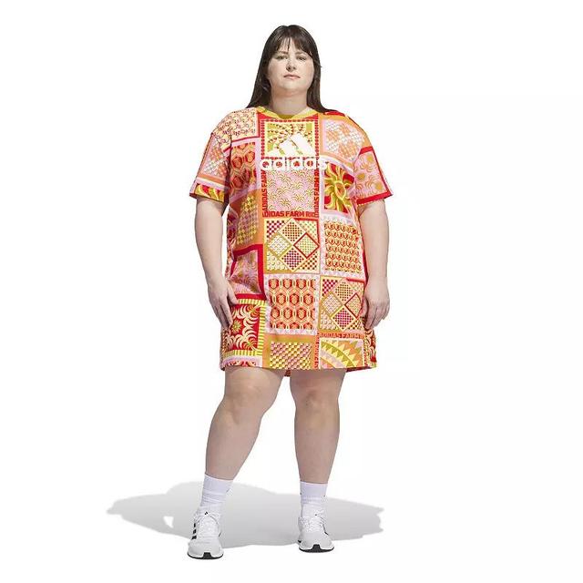 Plus Size adidas x FARM Rio Slim Sportswear Dress, Womens Product Image